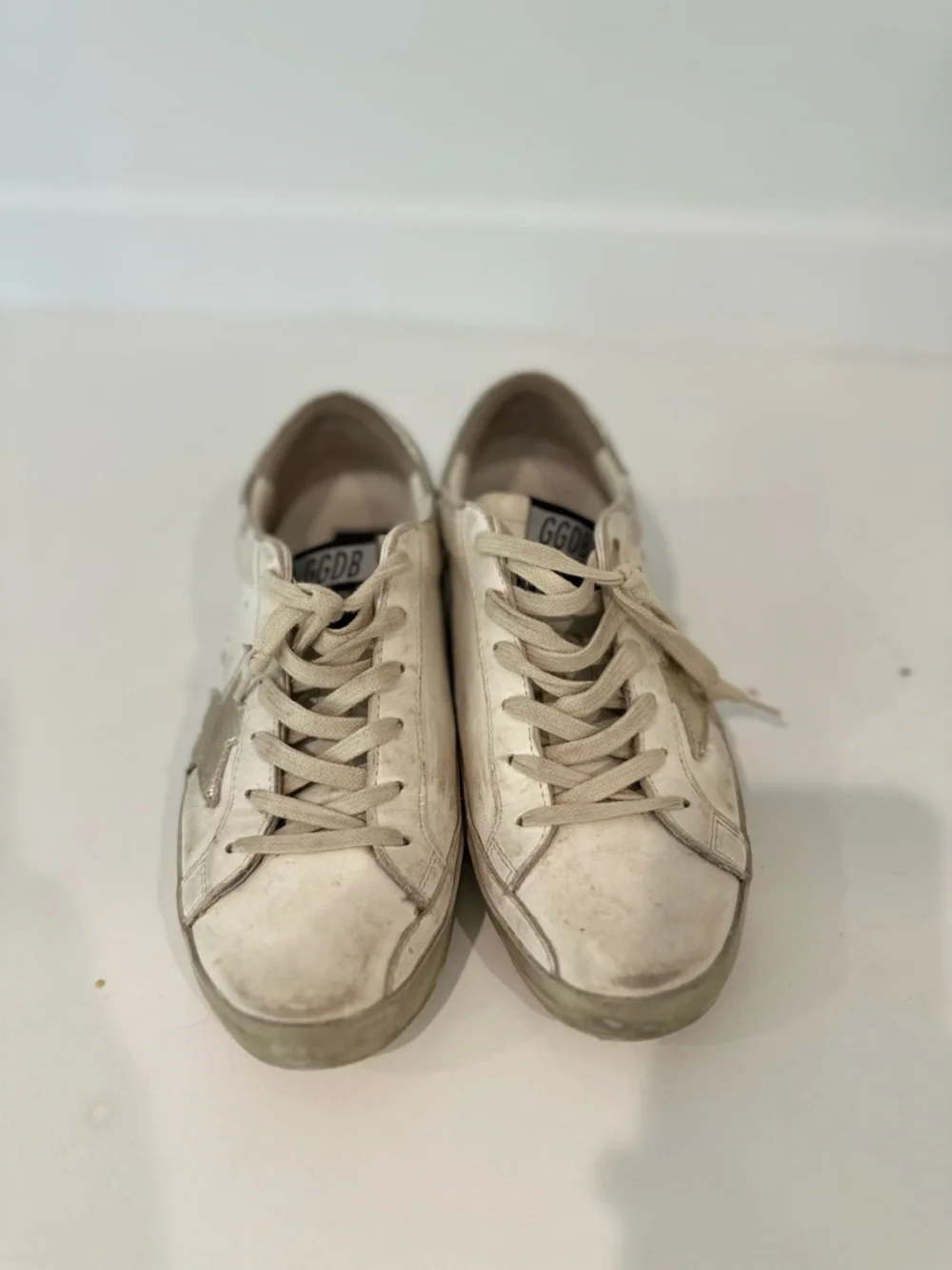 Golden Goose Low-Top Sneakers in Off-White and Beige - Picture 5 of 5